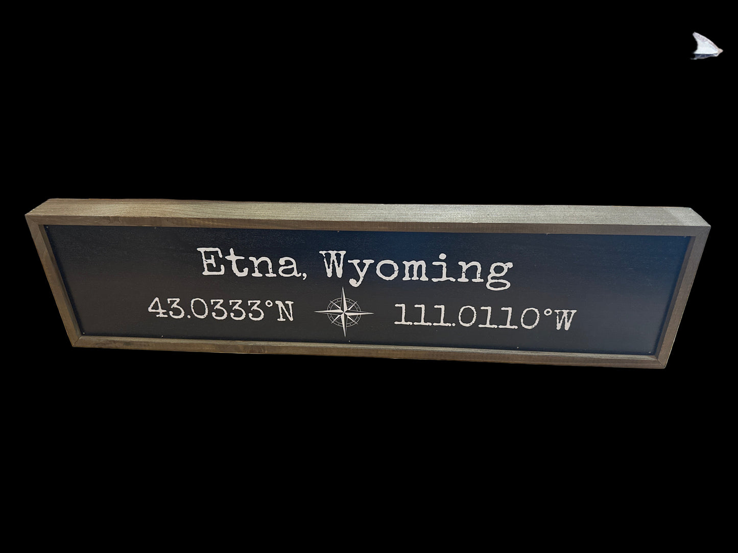 24x6 Wyoming Town Sign With Compass