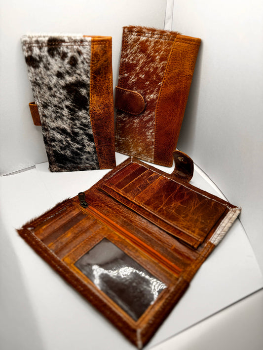 Bifold cowhide snap wallet 