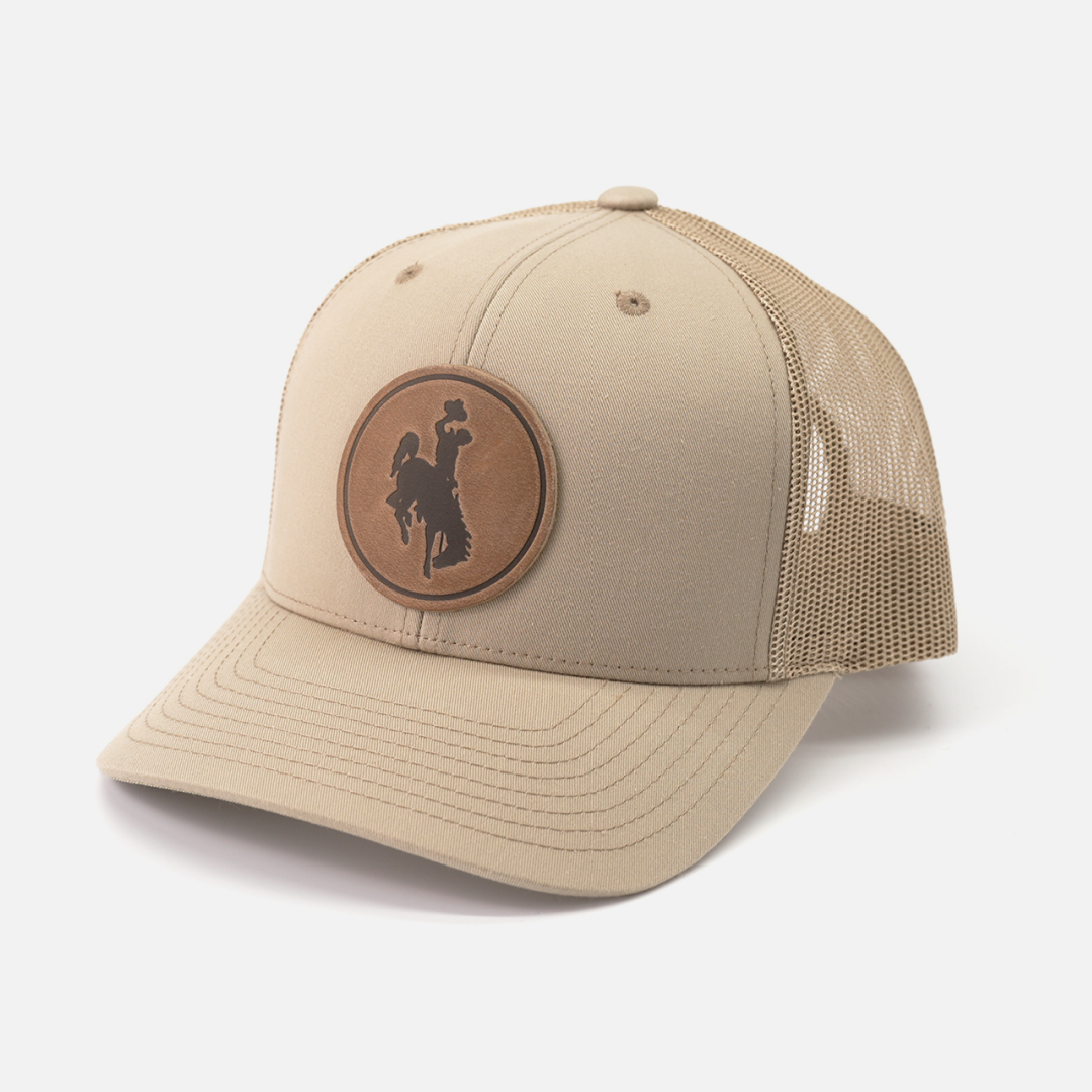 Steamboat Men's Hat | Leather Patch Trucker Hat