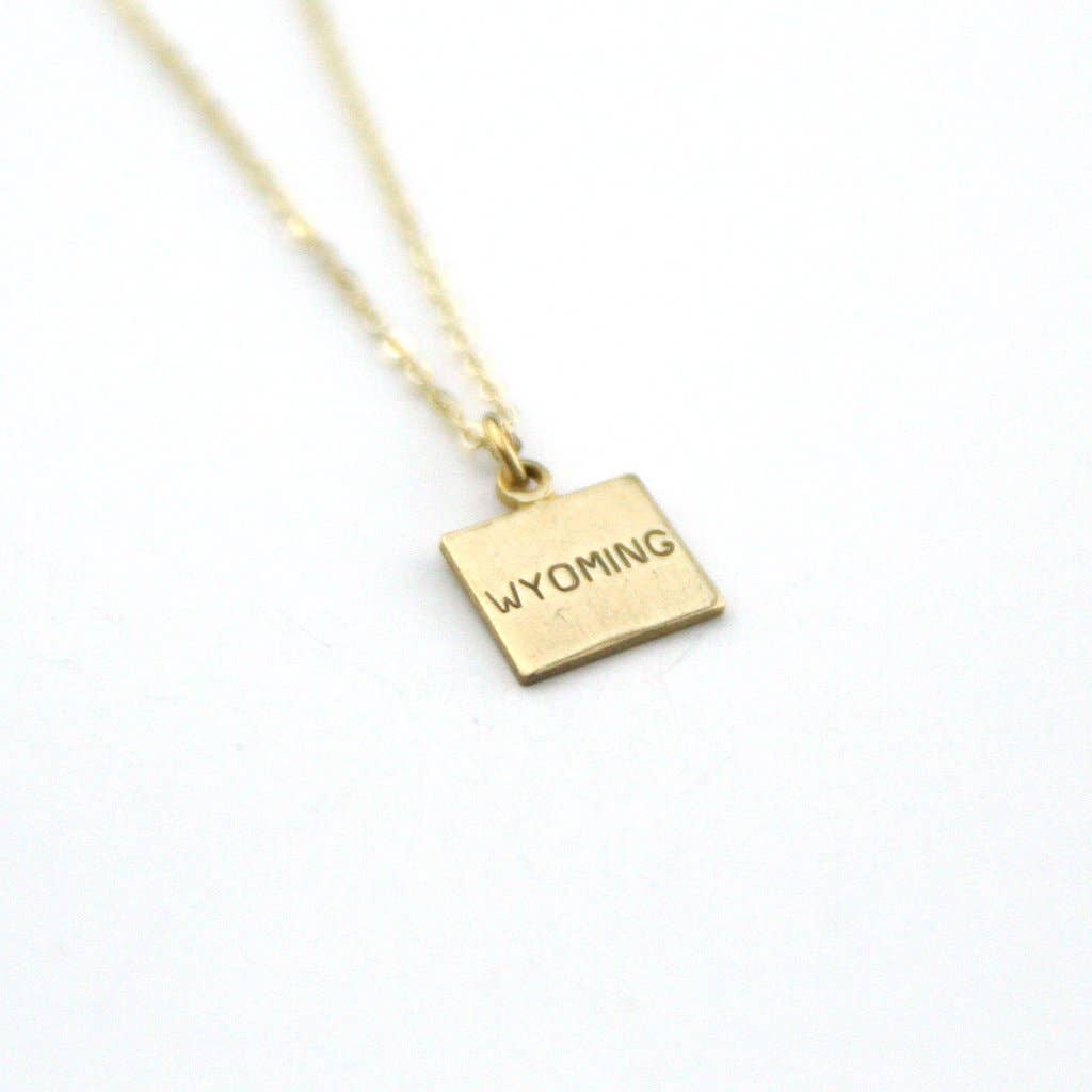 Wyoming - State Name Necklace