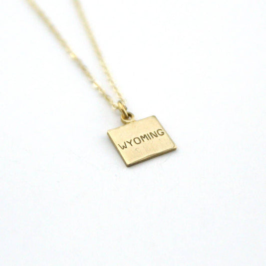 Wyoming - State Name Necklace