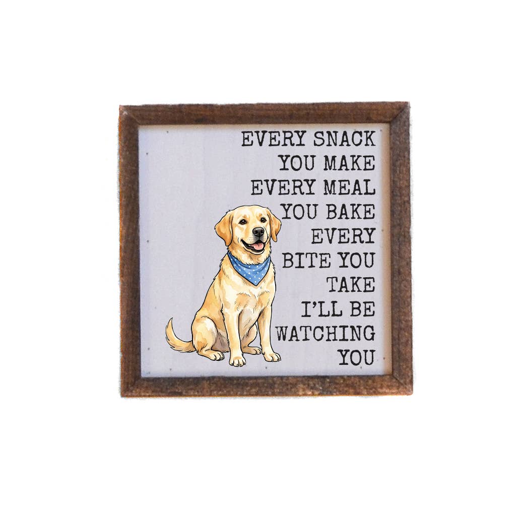 Funny Dog Wood Sign