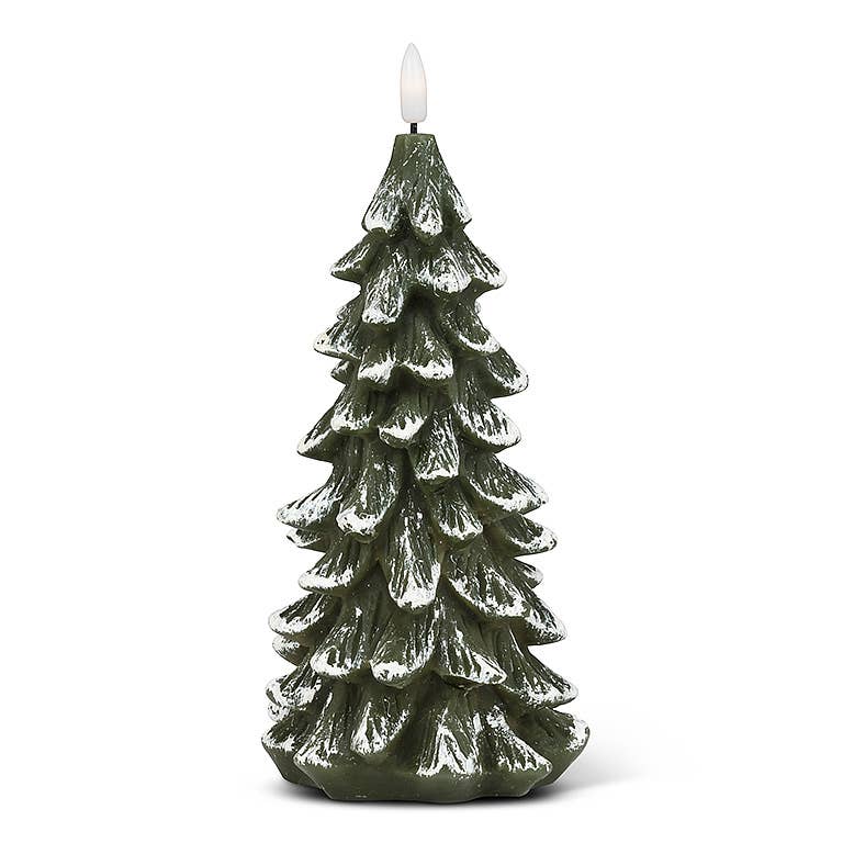 Snowy Tree LED Candle