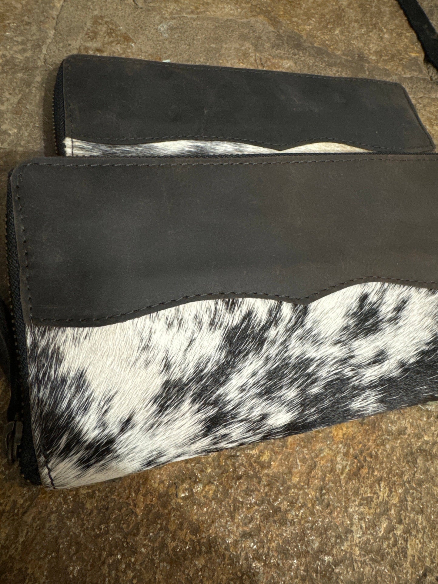 Weathered hide wallet
