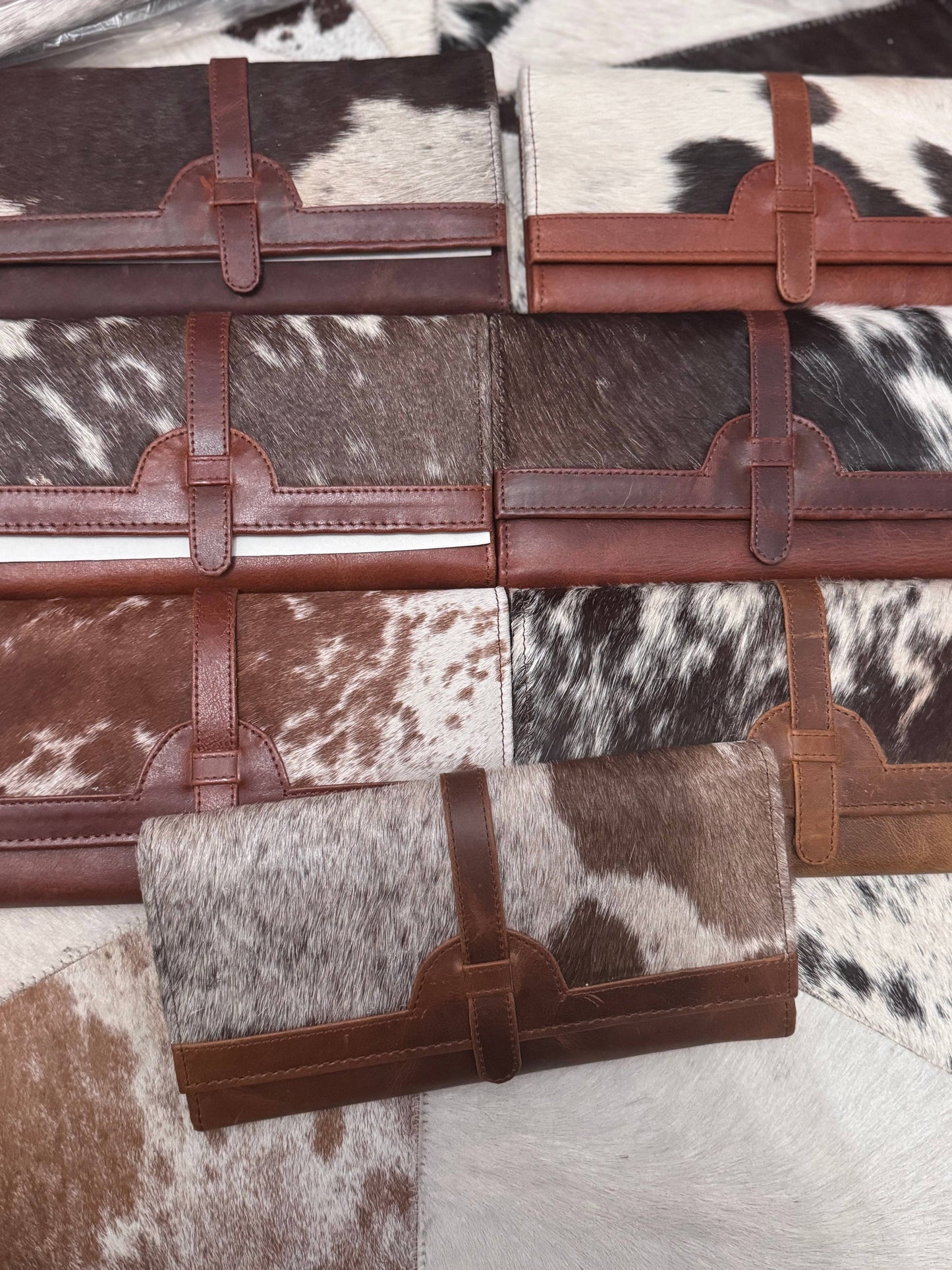 Prairie trifold cowhide wallet 