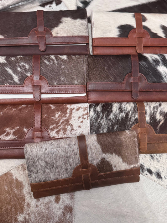Prairie trifold cowhide wallet 