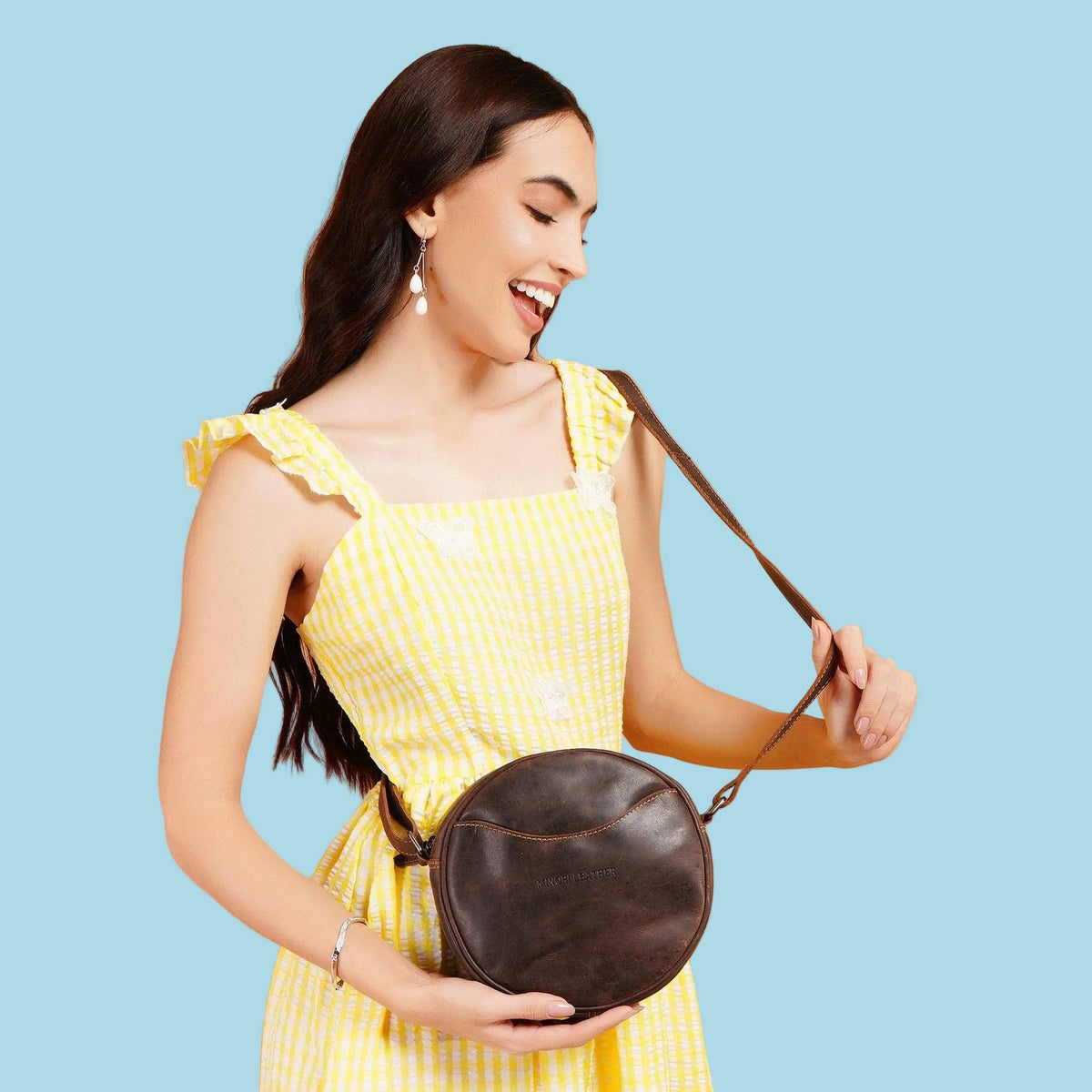Luna Leather Crossbody Bag