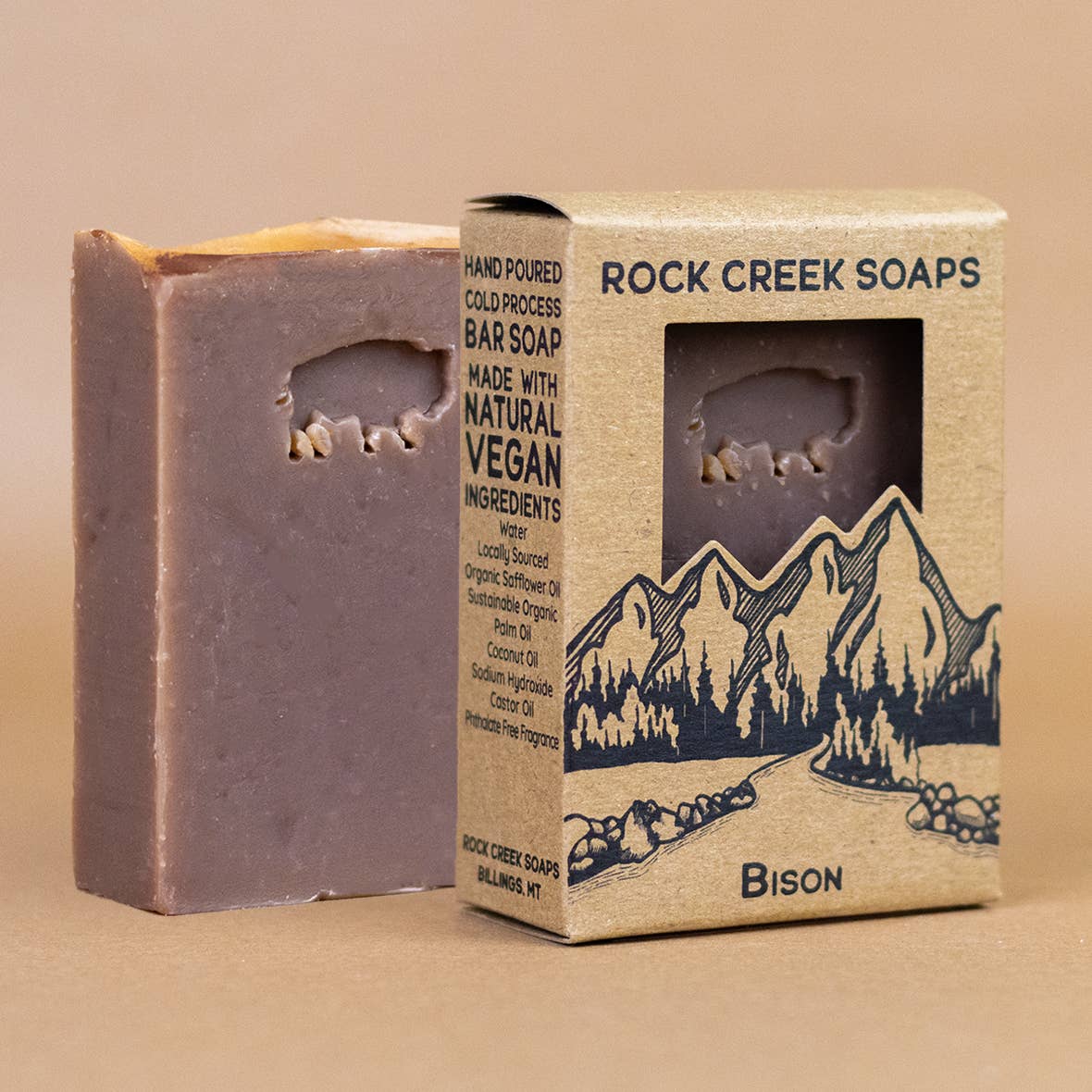 Bison Bar Soap | Amber Vanilla & Lavender