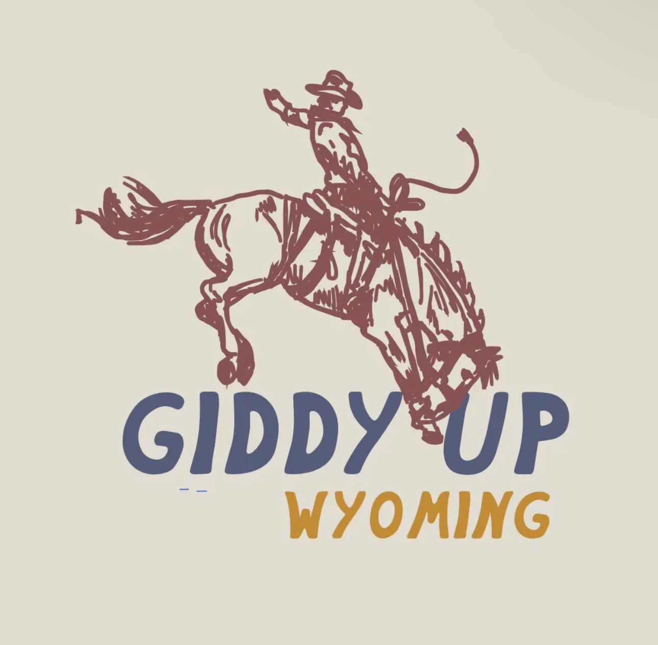 Giddy Up Cowboy Toddler Shirt - Wyoming