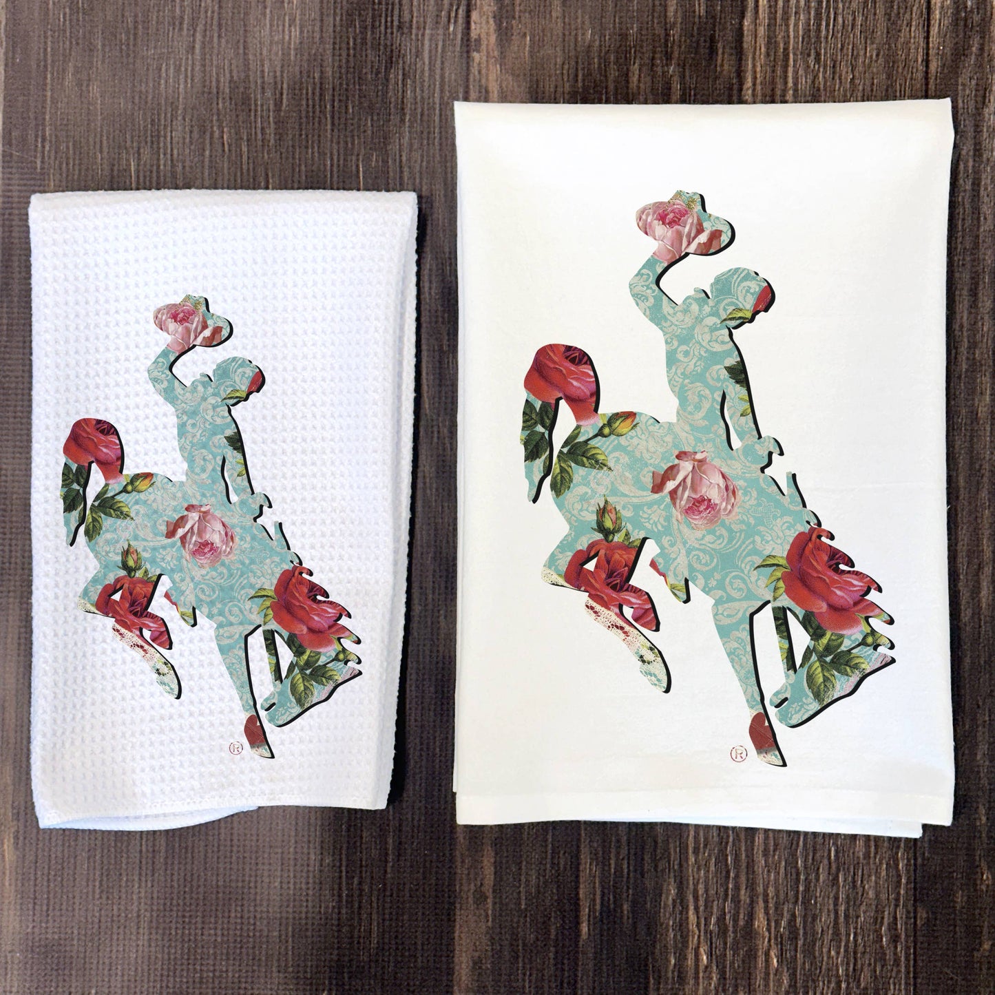 Vintage Rose Wyoming Steamboat Floursack
