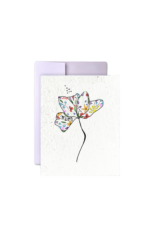 Motherly Flower Wildflower Seed Mother's Day Card