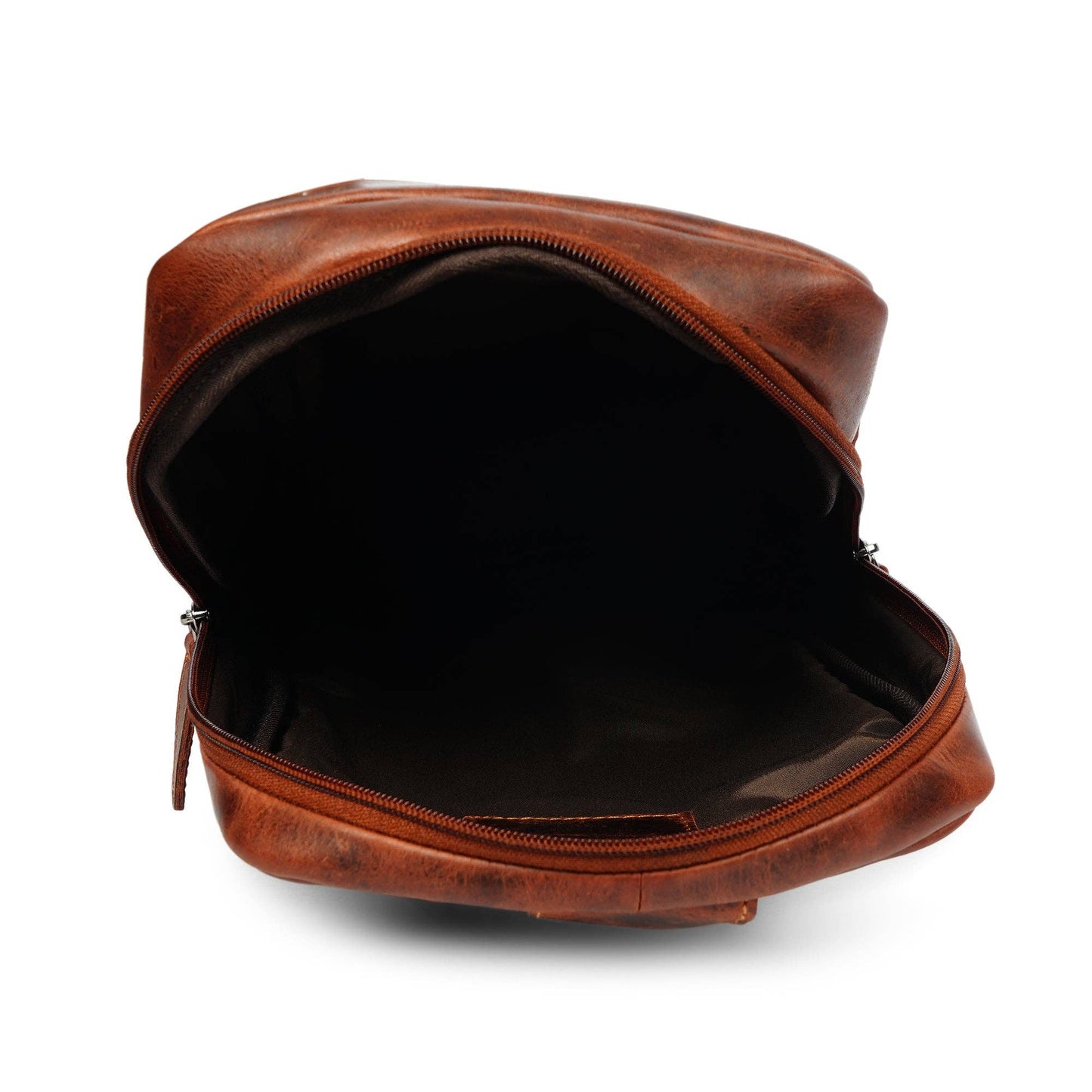Leather Sling Bag Chestnut