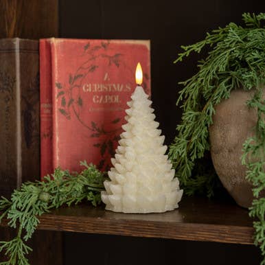 7" 3D TREE CANDLE