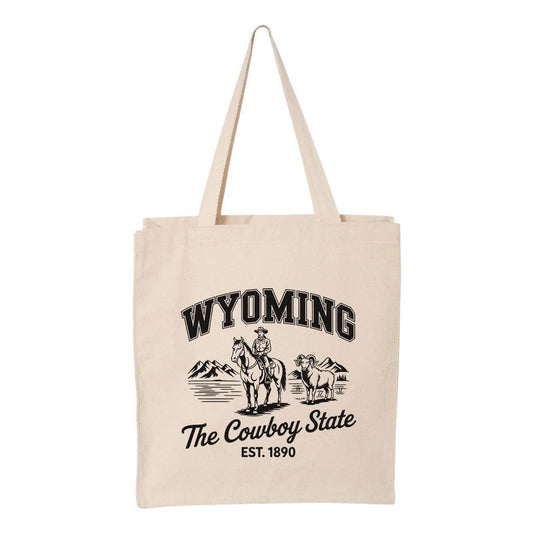 Cowboy State Wyoming Tote Bag