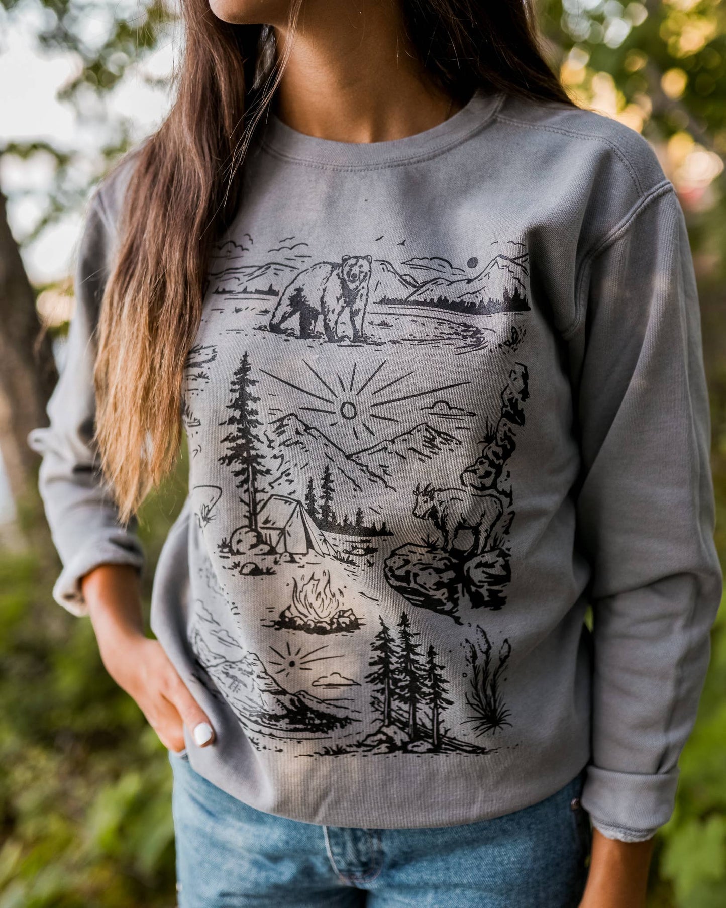 National Forest Unisex Pullover - Grey