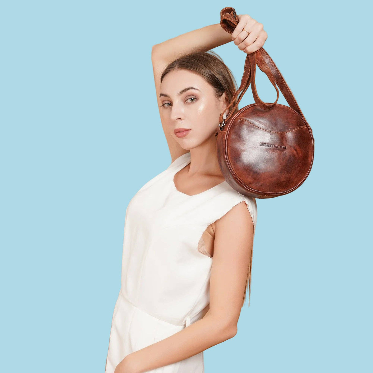 Luna Leather Crossbody Bag