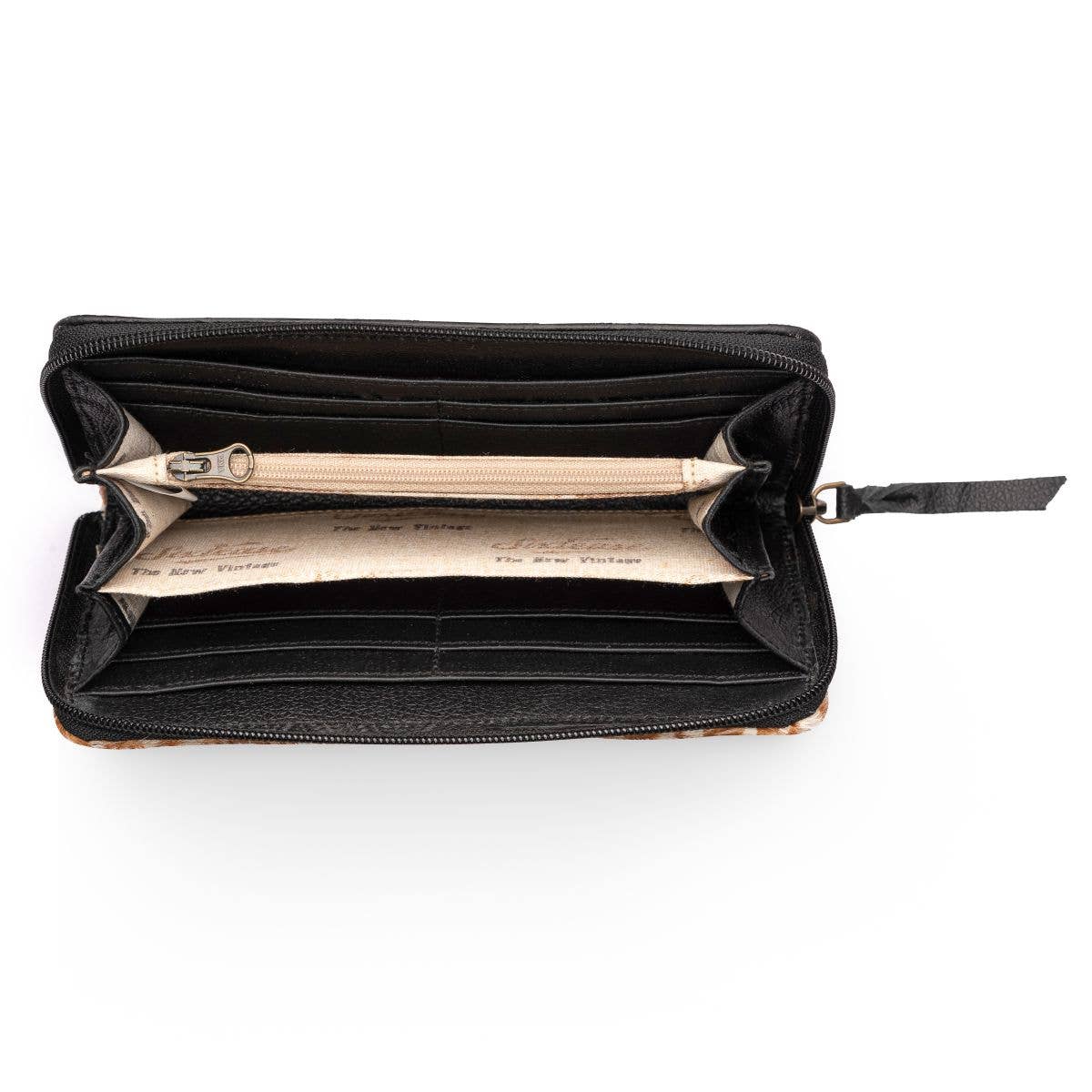 Black & Gold Cowhide Wallet