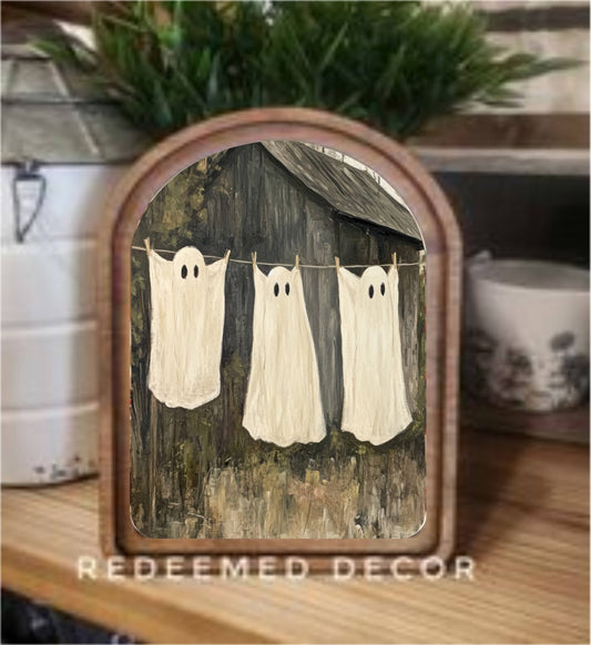 Arch Top Ghost Framed Art