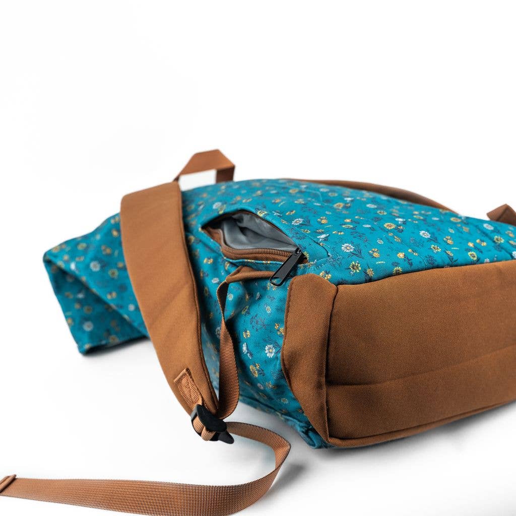 Adventure Anna Backpack - Spring Floral Teal