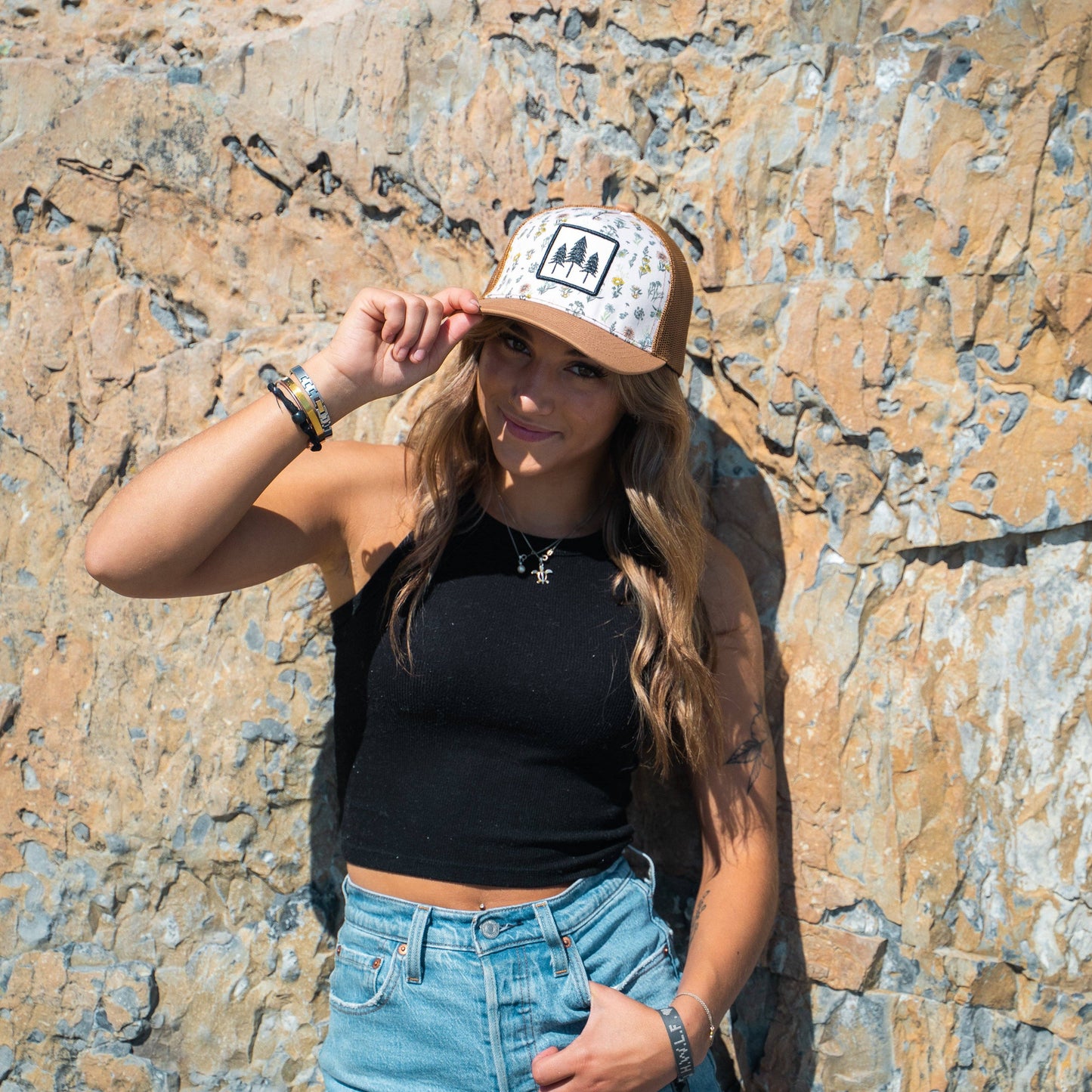 Woman's Trucker-  Floral