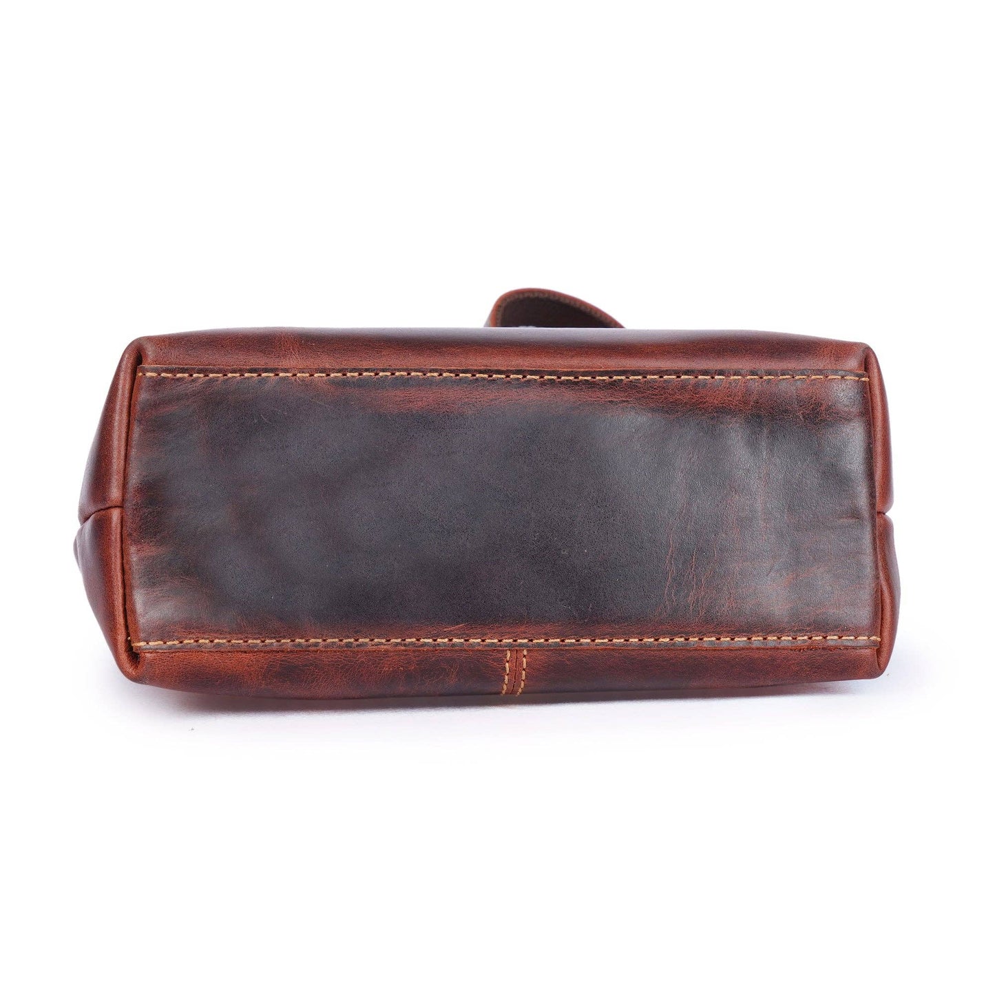 Metro Leather Crossbody Bag in Chestnut