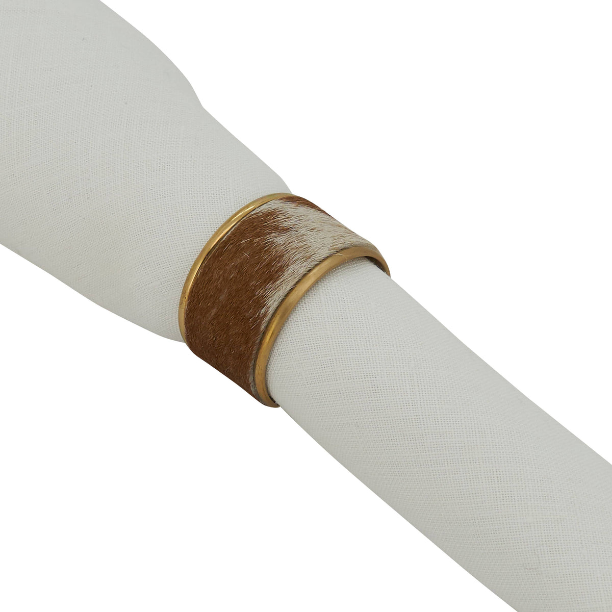 Cow Hide Napkin Ring