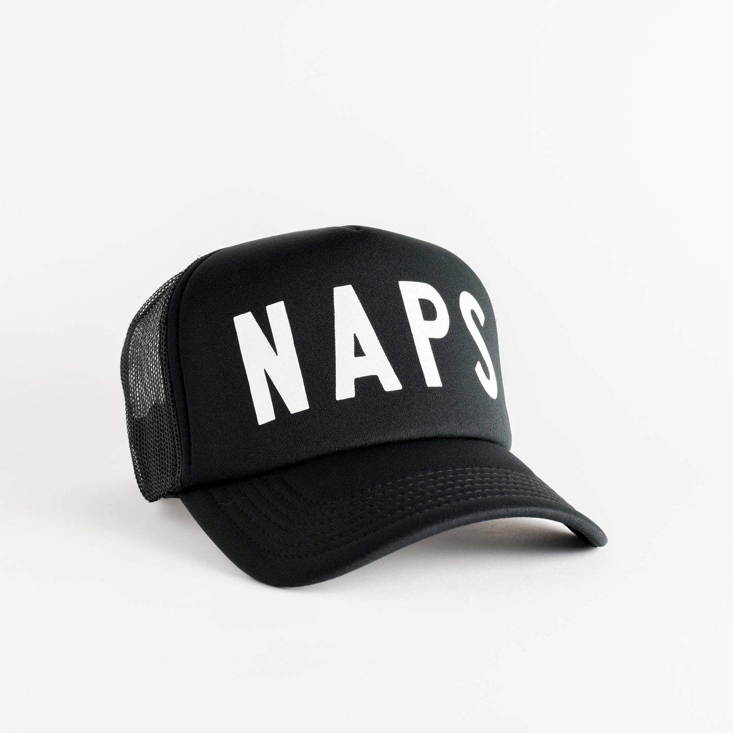 Naps Recycled Woman's Trucker Hat - black