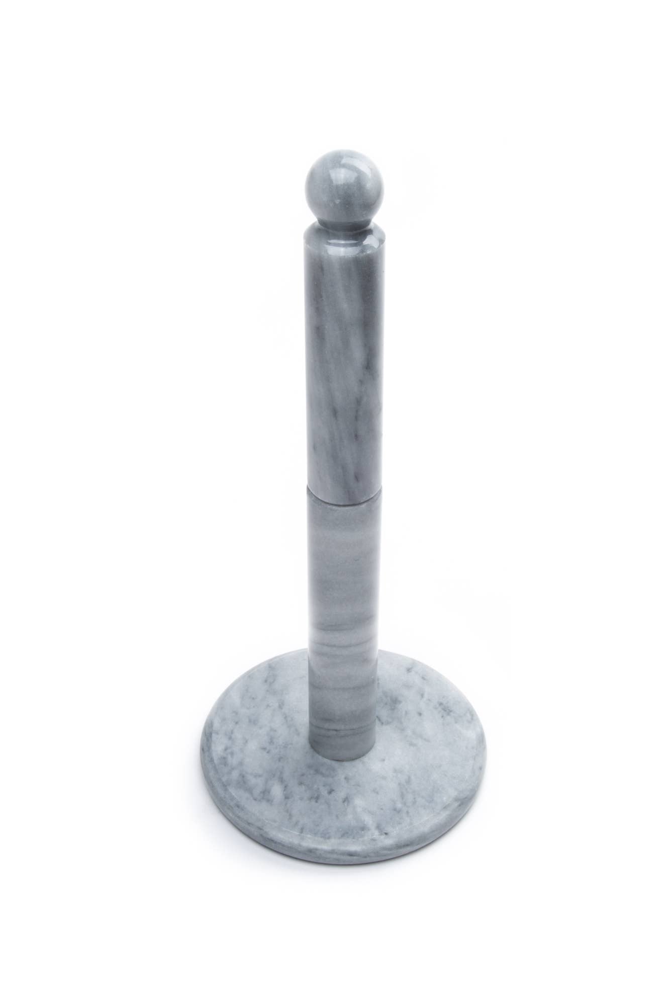 Marble Paper Towel Holder, White, 12.5"