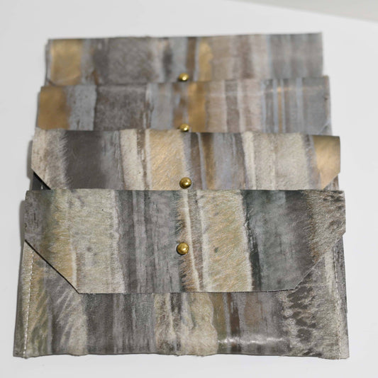 Hair on CowHide Phone/Envelope Clutch