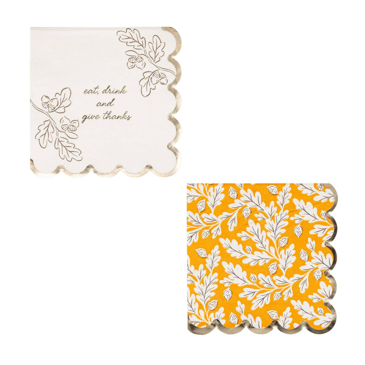 Foil Eat Drink Thanks Cocktail Napkin (18ct)