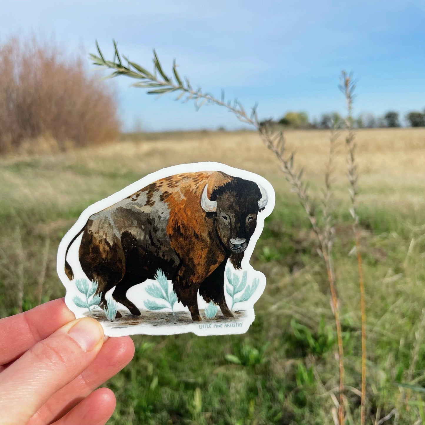 Sagebrush Bison Stickers