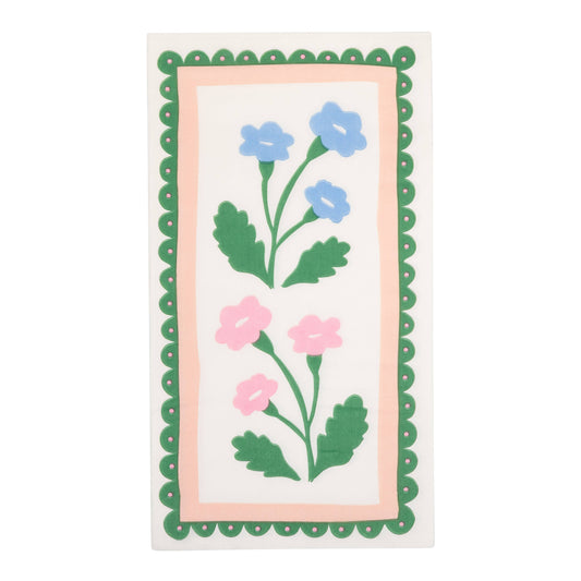 Floral Border Party Napkin