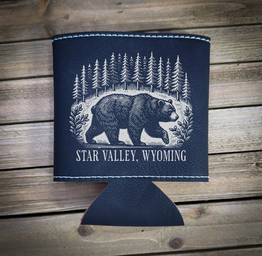 Bear in a Forest Can Cooler