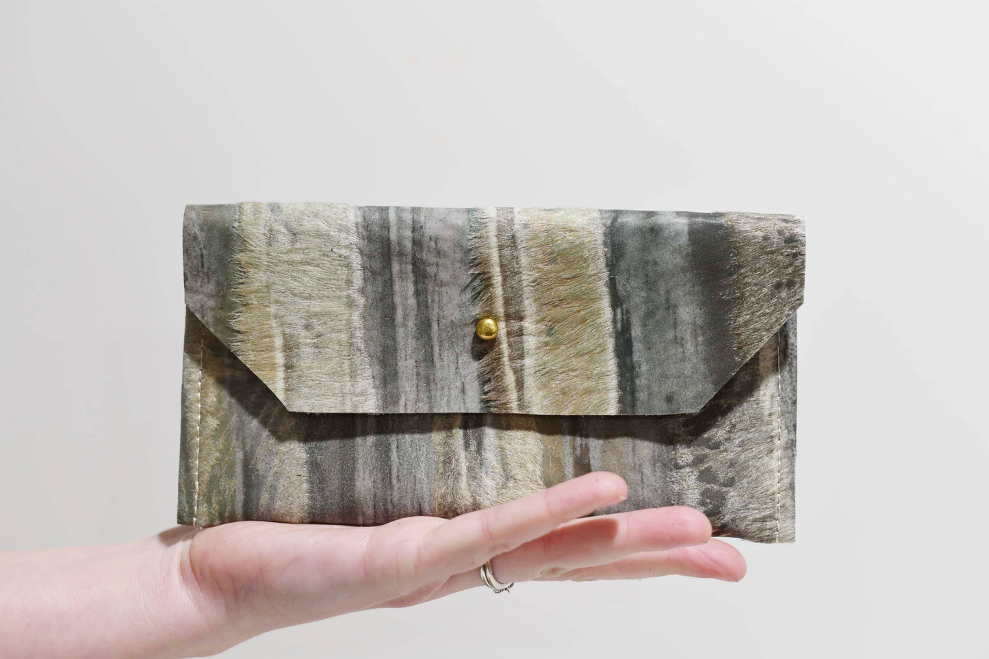 Hair on CowHide Phone/Envelope Clutch