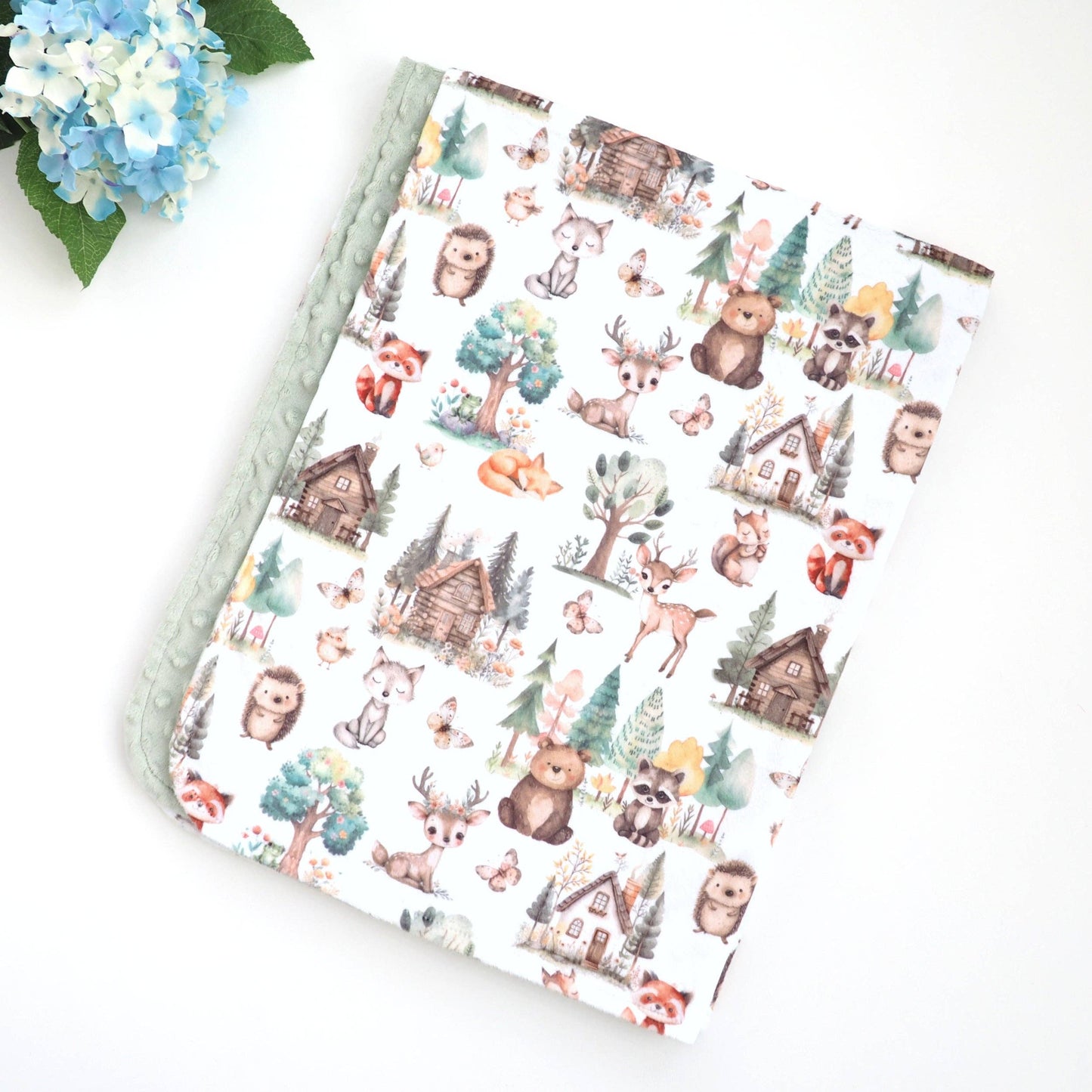 Baby & Toddler Minky - Woodsy Woodland