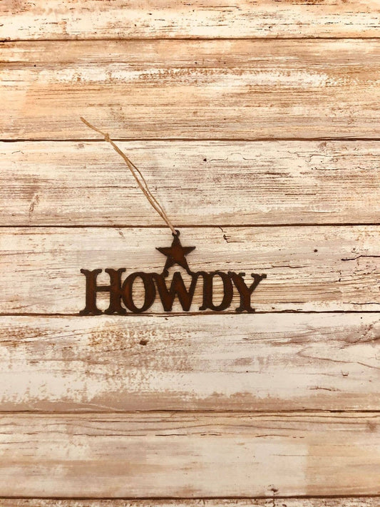 Howdy Western Ornament