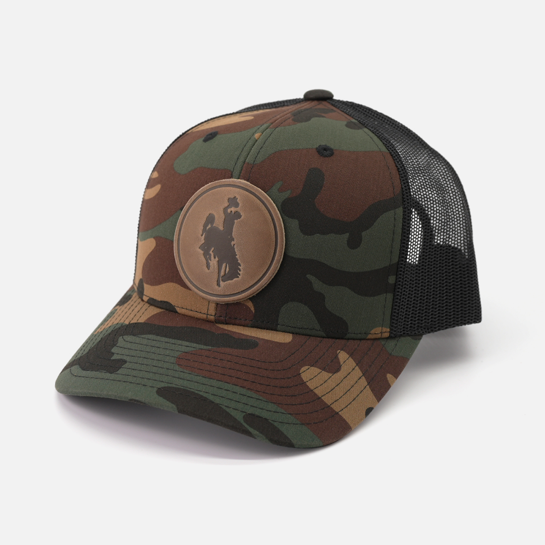 Steamboat Men's Hat | Leather Patch Trucker Hat