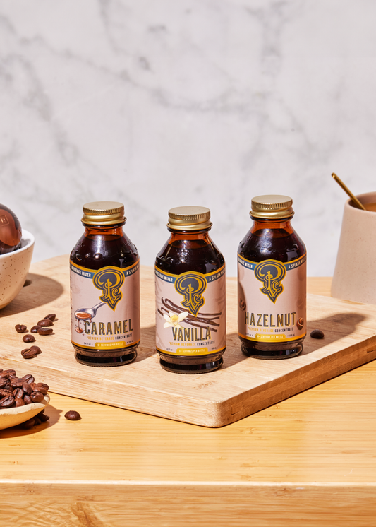 Coffee Syrups - Vanilla, Hazelnut, Caramel