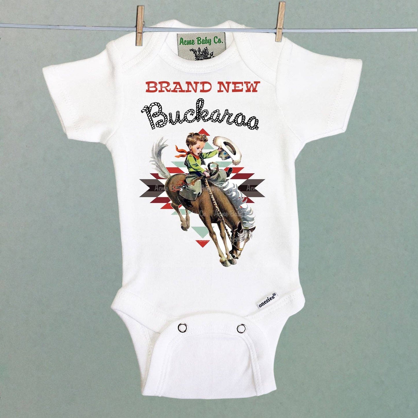 Brand New Buckaroo Onesie