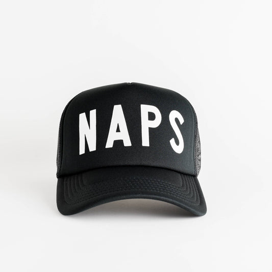 Naps Recycled Woman's Trucker Hat - black