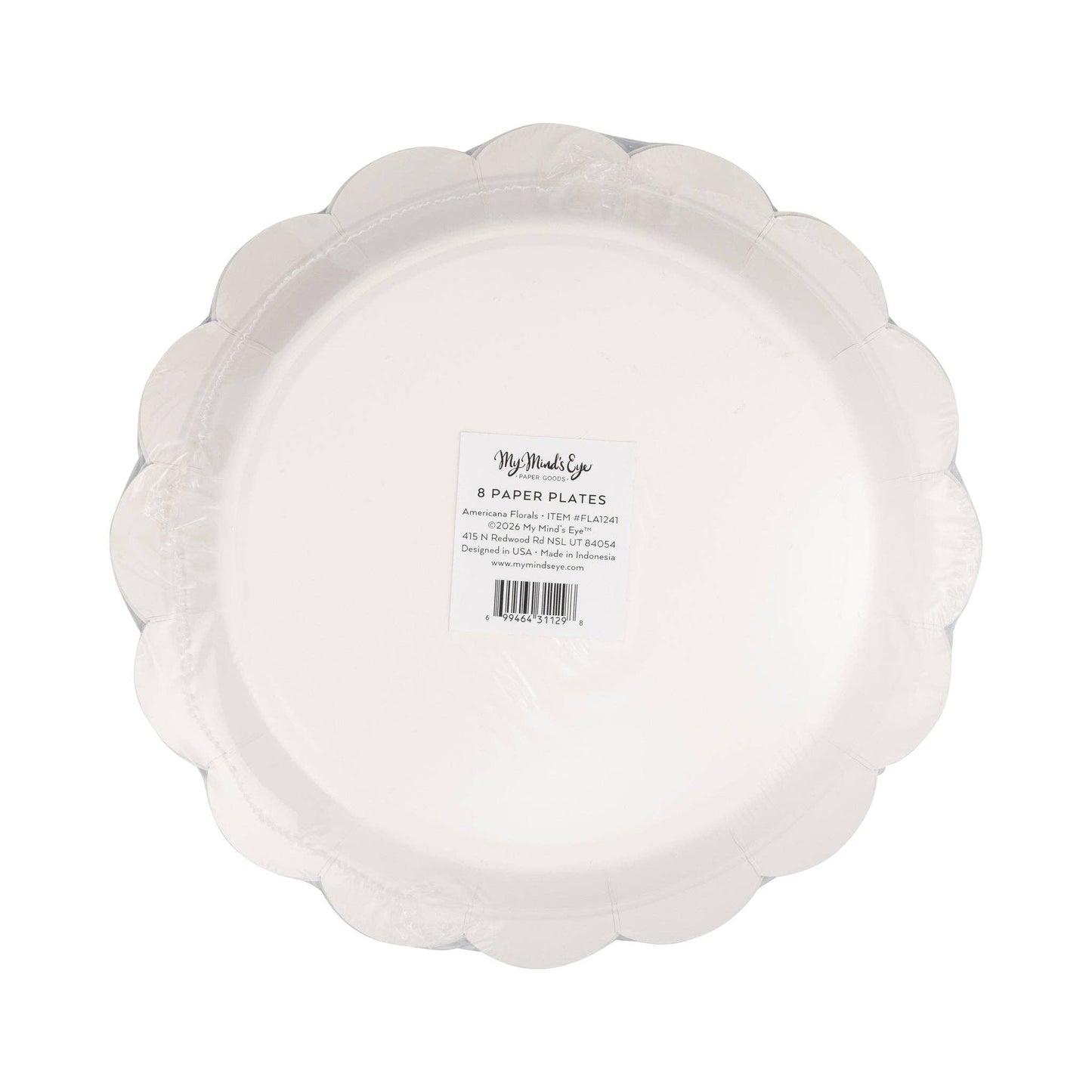 Floral Paper Plate Set - 9"