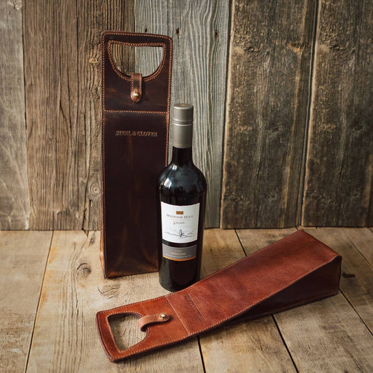 Baytree Leather Wine Carrier