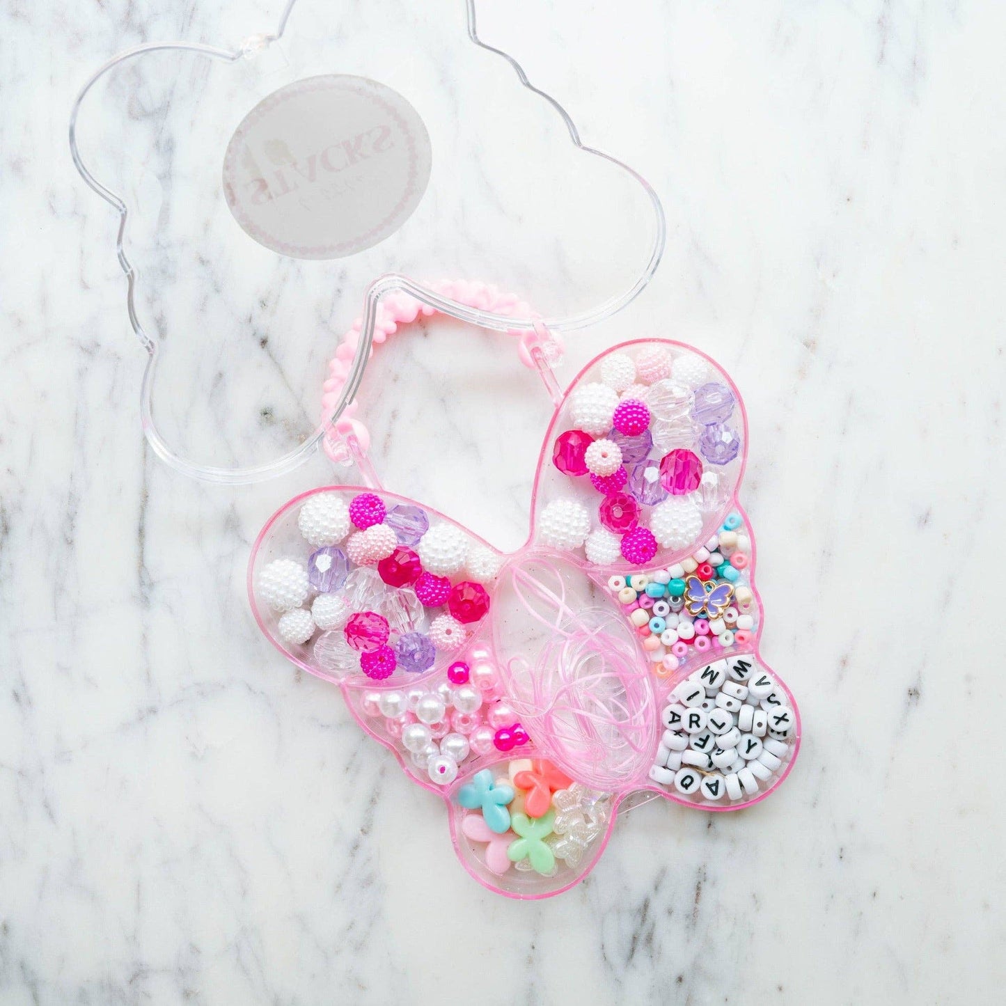Pink Butterfly Bead Kit
