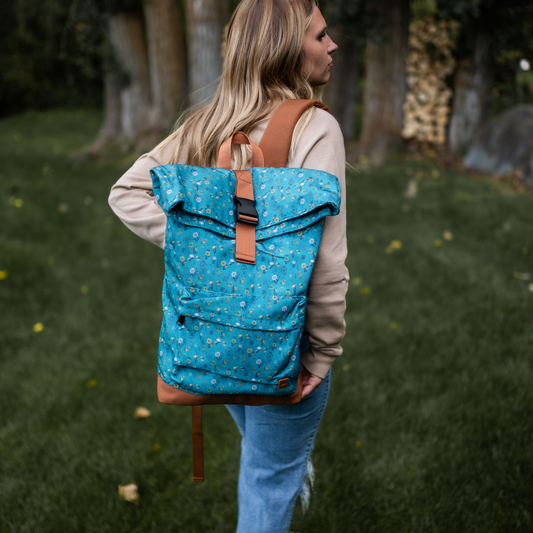 Adventure Anna Backpack - Spring Floral Teal