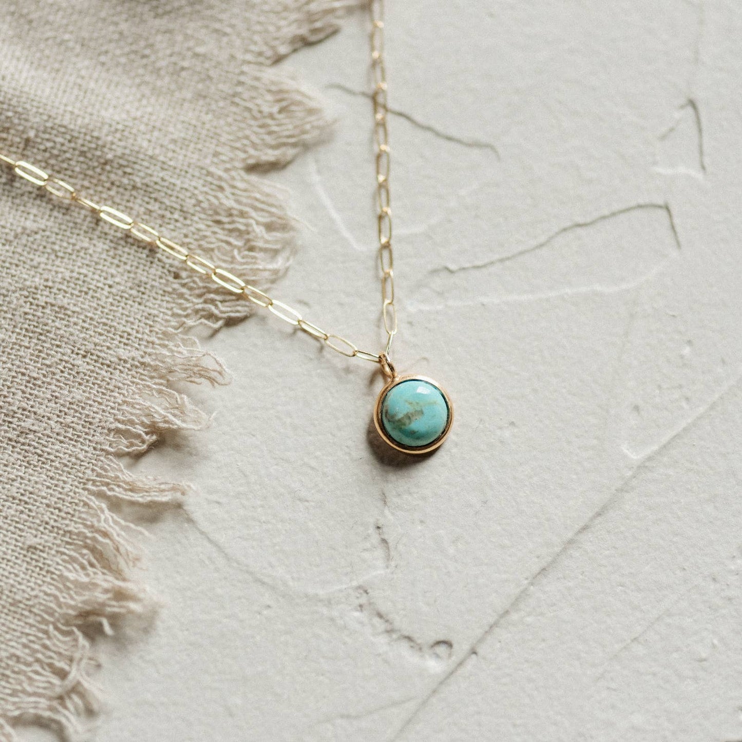 Hyalite Necklace // Turquoise // Demi-Fine Gold