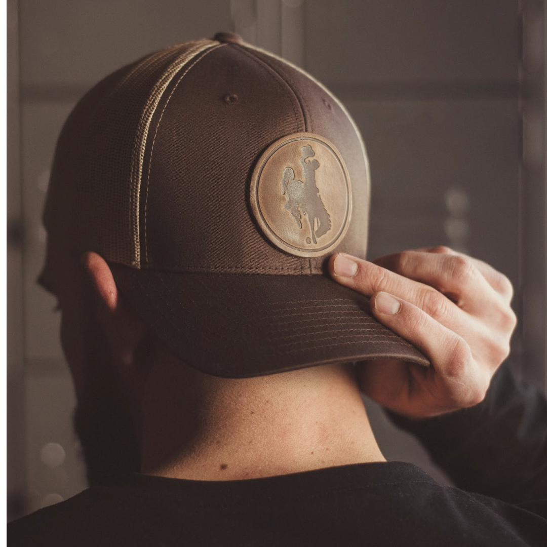 Steamboat Men's Hat | Leather Patch Trucker Hat