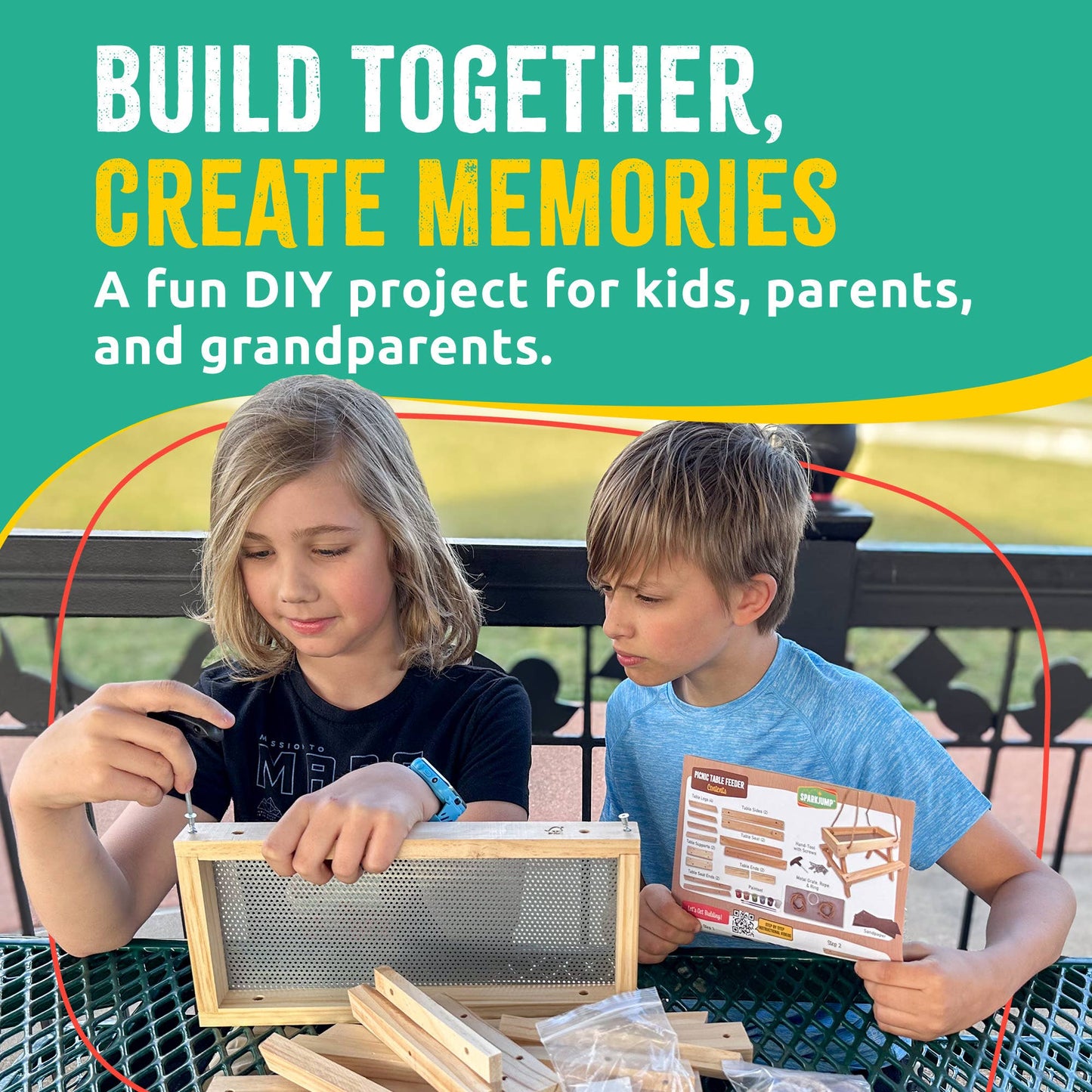 Picnic Table Feeder Kids Woodworking Kit