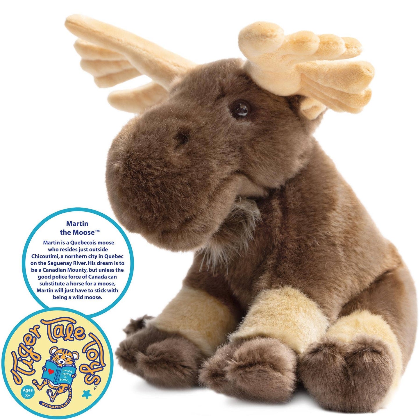 Martin The Moose | 11 Inch Stuffed Animal Plush