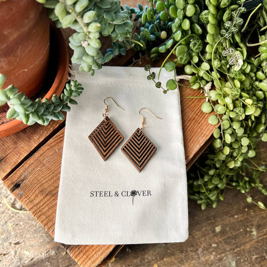 Cobi Sml Wood Earring