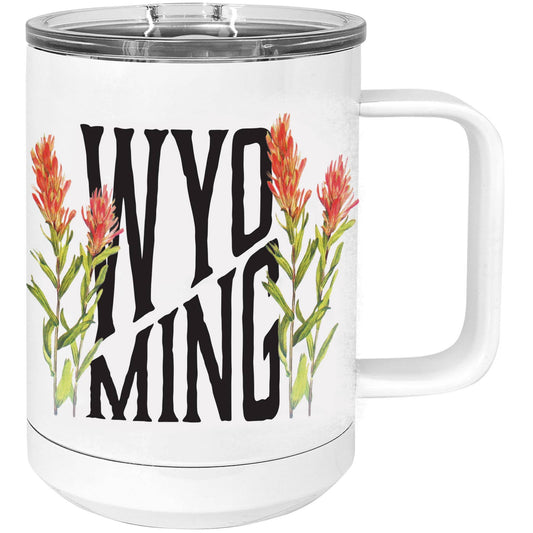 Wyoming Indian Paintbrush 12oz Travel Mug